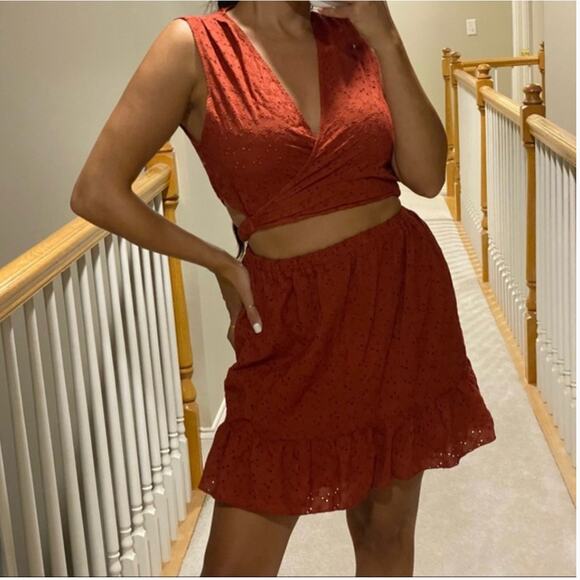 ZARA BLOGGER FAVORITE OPENWORK EMBROIDERED DRESS\ - Picture 7 of 13